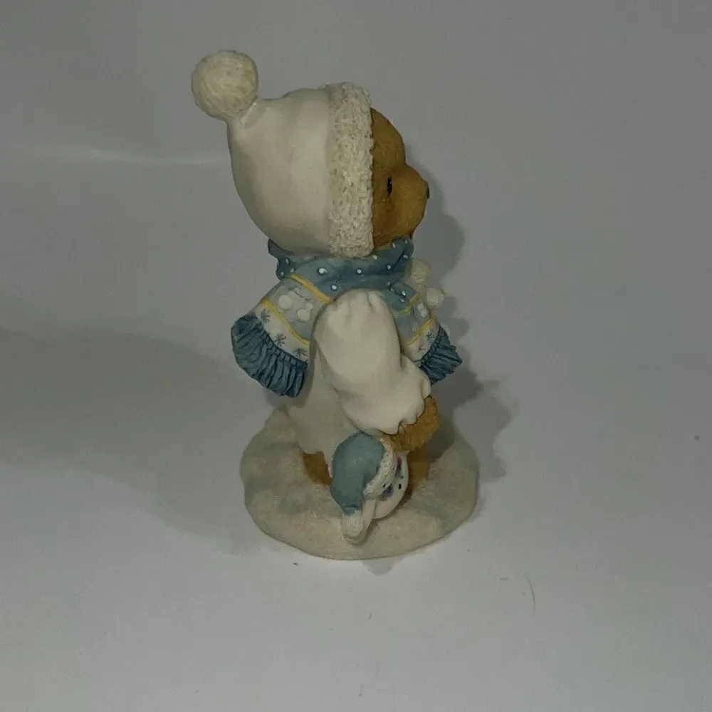 Enesco Cherished Teddies Figurine Earl Model 131873 Warm Hearted Friends Snowman